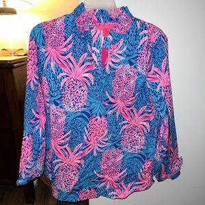 Lilly Pulitzer pineapple top